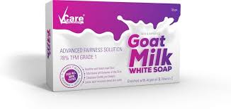 V CARE GOAT MILK WHITE SOAP 125G
